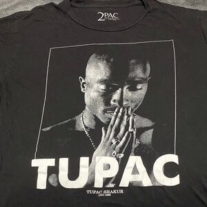 2PAC Black Graphic Tee